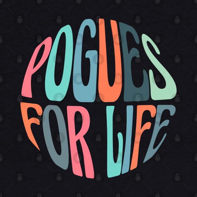 pogues for life groovy retro font DARK (outer banks, obx) by acatalepsys 